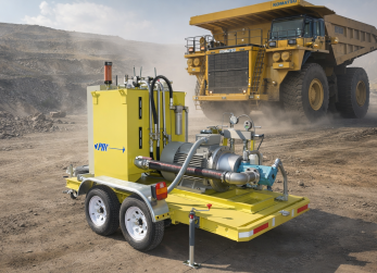 Unidad Flushing con camion de fondo